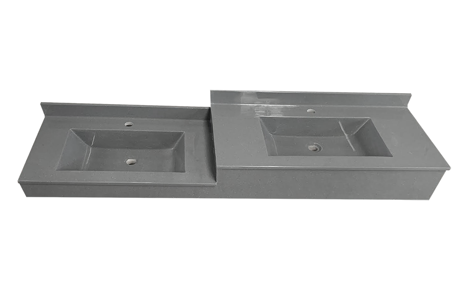 Lavabo sobre medida tipo escalera con ovalin Europa